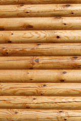 Logs of wooden house