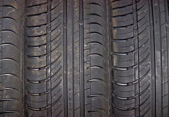 Close-up of car tire background
