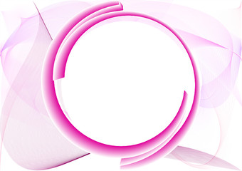 Frame pink waves