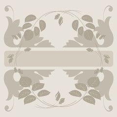 Dekoratives florales Ornament