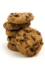 Cereal bar on a white background