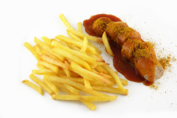 Currywurst Pommes Frites