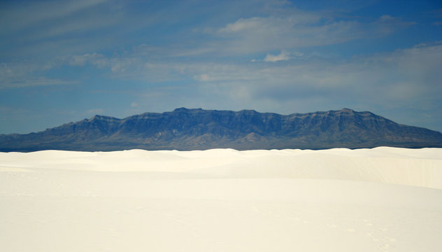 A View of the Mountains from White Sands National Monument