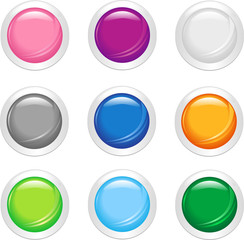 A set of  simple shiny buttons.