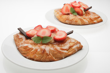 Obstplunder mit Erdbeeren