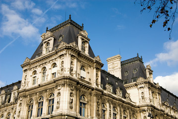 Fototapeta na wymiar Hotel de Ville, Paris