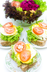 Healthy sandwich.