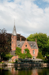 Fototapeta premium castle in Bruges Belgium