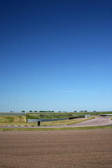 Race Track Under Blue Sky