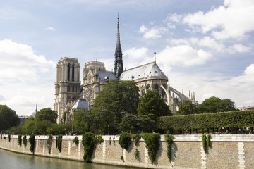 Fototapeta na wymiar Notre Dame Cathedral,Paris