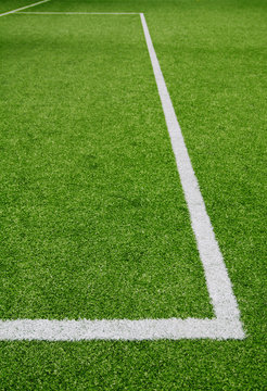 Fu&szlig;ballplatz Strafraum Linien