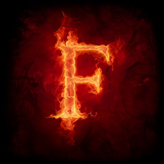 Fire letter F