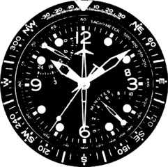Fototapeta premium Clock Watch Vector 03