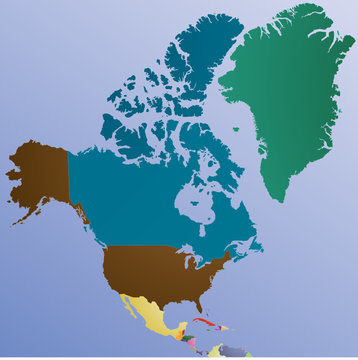 Map of North America