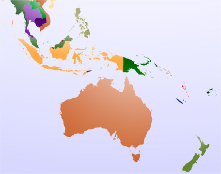 Map of Oceania