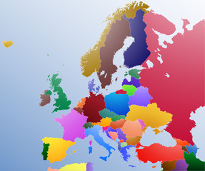 Map Of Europe Color