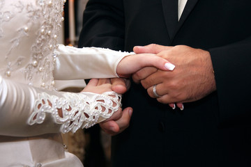 Groom and Bride Hands