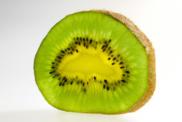 Naklejka na ściany i meble Close up of kiwi slice