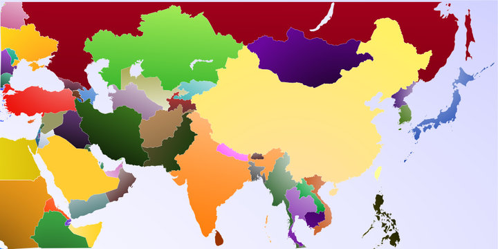Map of Asia