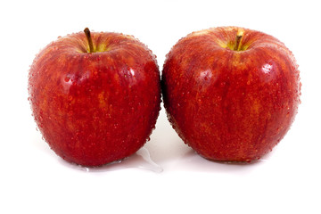 Two red apples