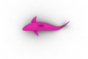 Obraz premium Purple Ceramic Great White Shark