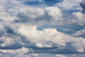 Blue sky and clouds background