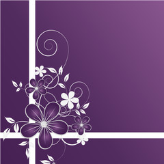 Abstract flowers background with place for your text