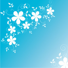 Abstract flowers background with place for your text