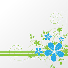 Abstract flowers background with place for your text