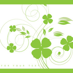 Abstract flowers background with place for your text