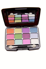 Eye shadow kit isolated over white background