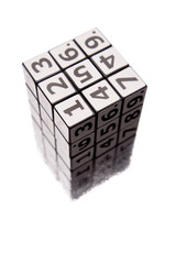 Numbers puzzle on white background