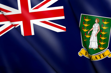 Fototapeta premium Flag pin - British Virgin Islands