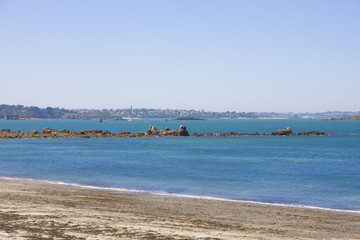 rocks on a beach in brittany