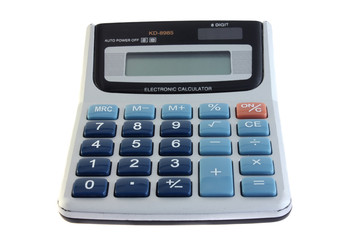 calculator is isolated