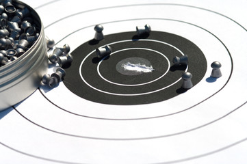 The punched target.