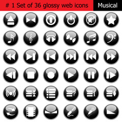 musical icons set