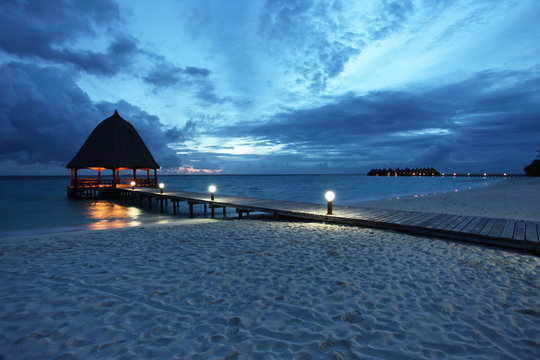 Malediven am Abend - Maldives in the evening - Angaga