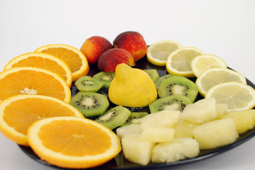 Fototapeta na wymiar fresh different fruit