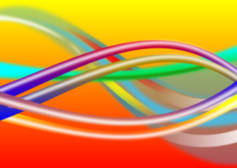 Linien und Wellen als Fraktal Design