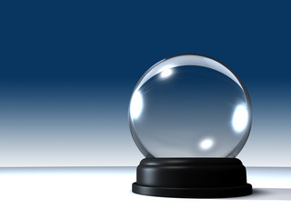 Glaskugel Clear Blue