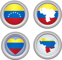 Venezuela Buttons for 5th of July