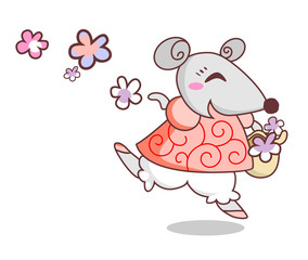 Cheerful mouse