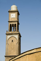 Fototapeta na wymiar Minaret Meczet Casablanca Maroko detal Afryka