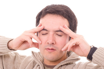 Fototapeta premium young man with headache
