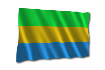 gabun flagge gabon flag