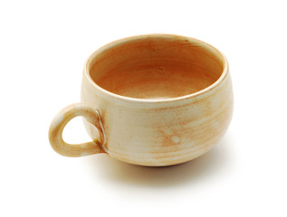 empty cup isolated