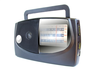 Portable radio set.