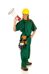 Construction worker, green