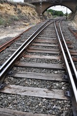 Fototapeta premium vias del tren